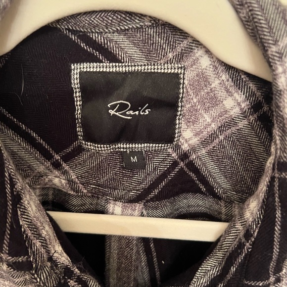 Rails plaid crop button down - Picture 2 of 4